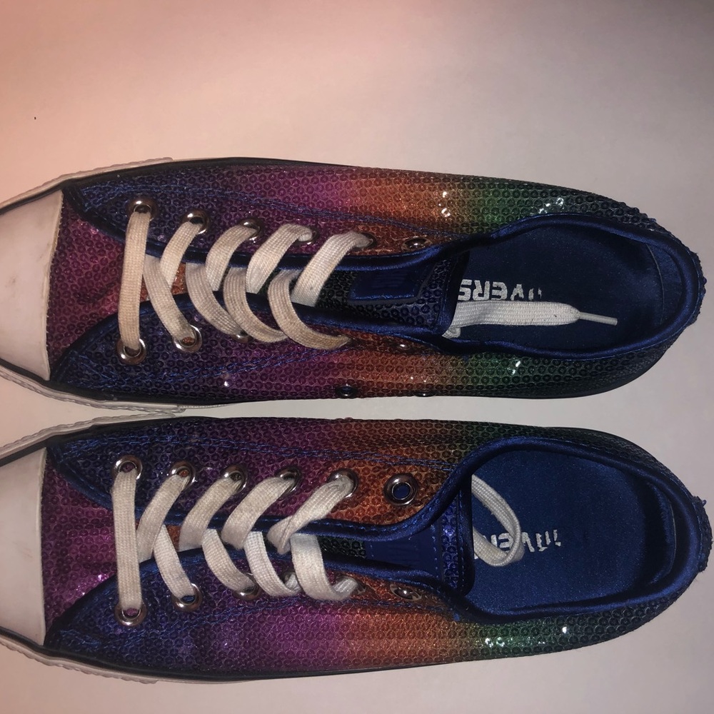 Rainbow Sequin Converse - image 7